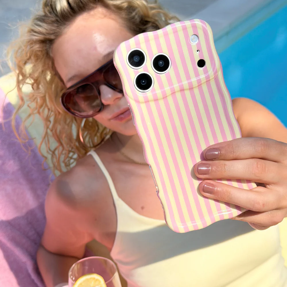 Wavy Phone Case - Pink Lemonade