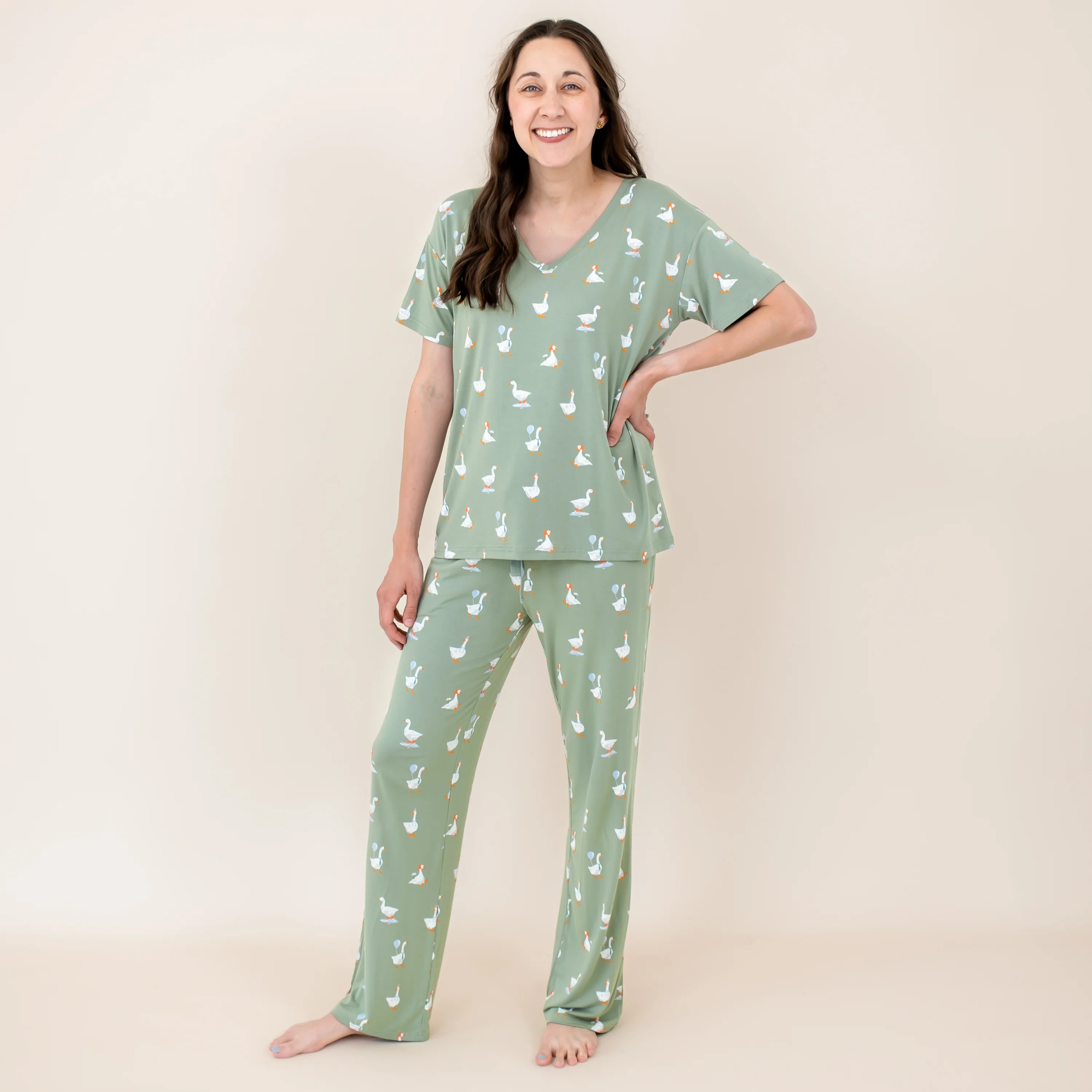 Women's Lounge Pants in Silly Goose