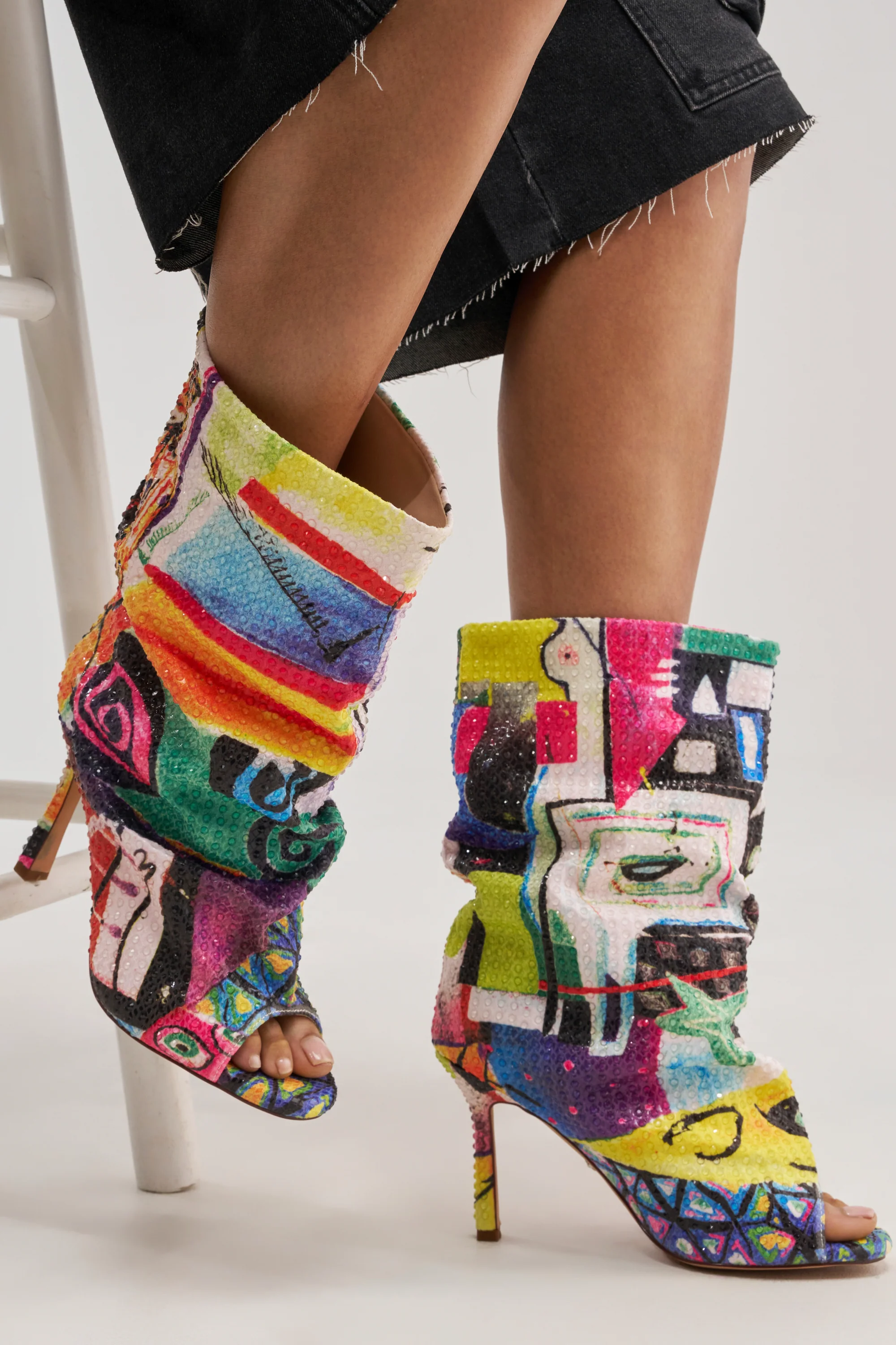 AZALEA WANG JONICE MULTI OPEN TOE BOOTIE - Akira Store