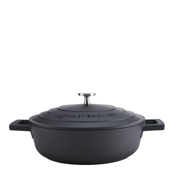 Cast Aluminium lav gryte 2,5L svart