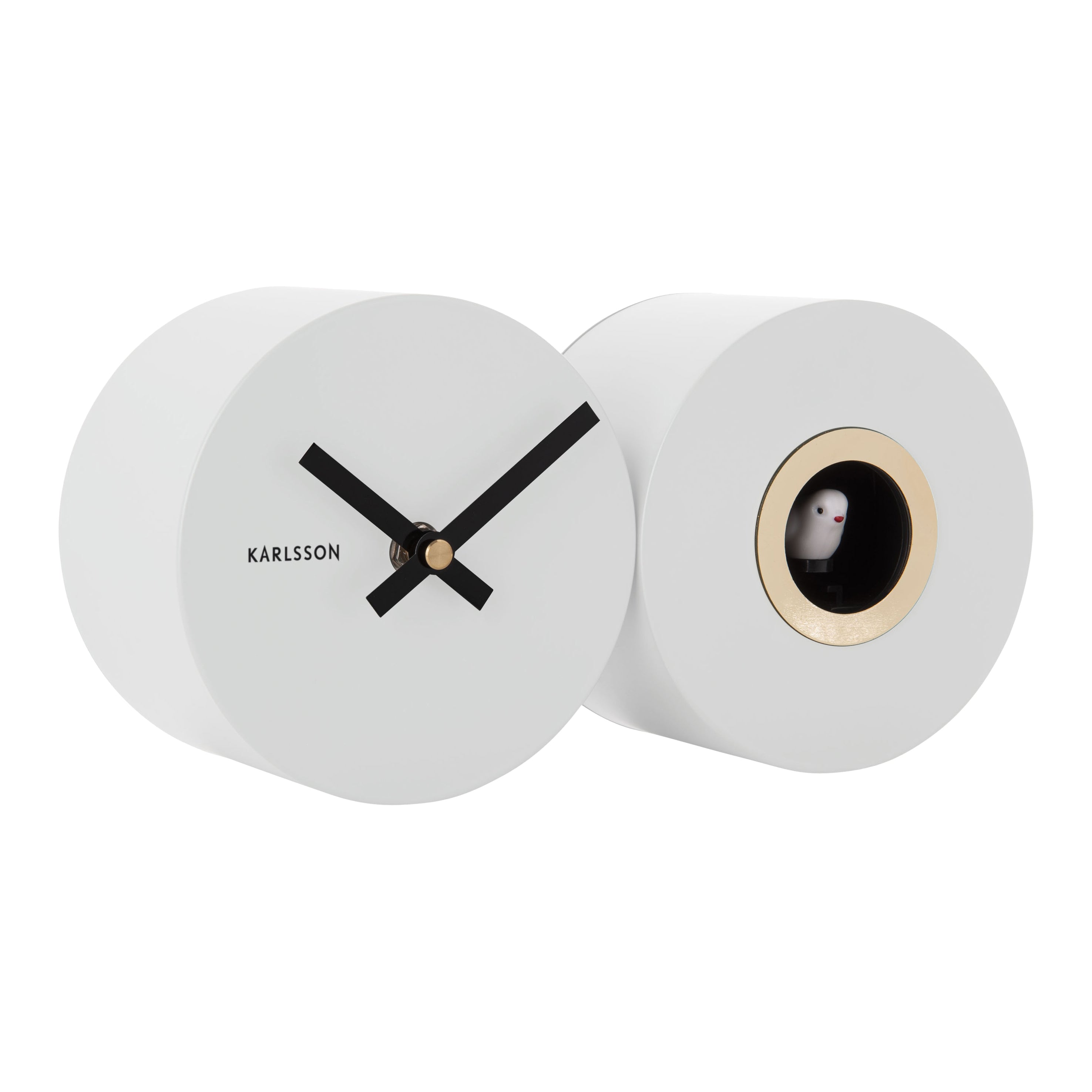 Karlsson Duo Cuckoo Wandklok - Wit