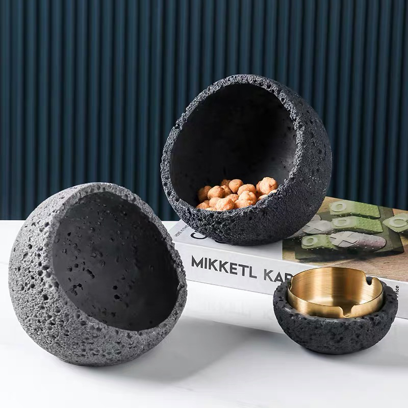 Craft Round Shape Ornaments Home Table Decorative Cement Home Decoration Piece