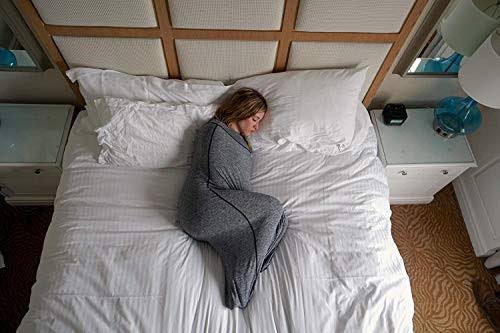 Hug Sleep Pod, Wearable Blanket for Women and Men, Weighted Blanket Alt, Seen On Shark Tank, Cooling Sensory, Machine Washable, Cozy and Comfy