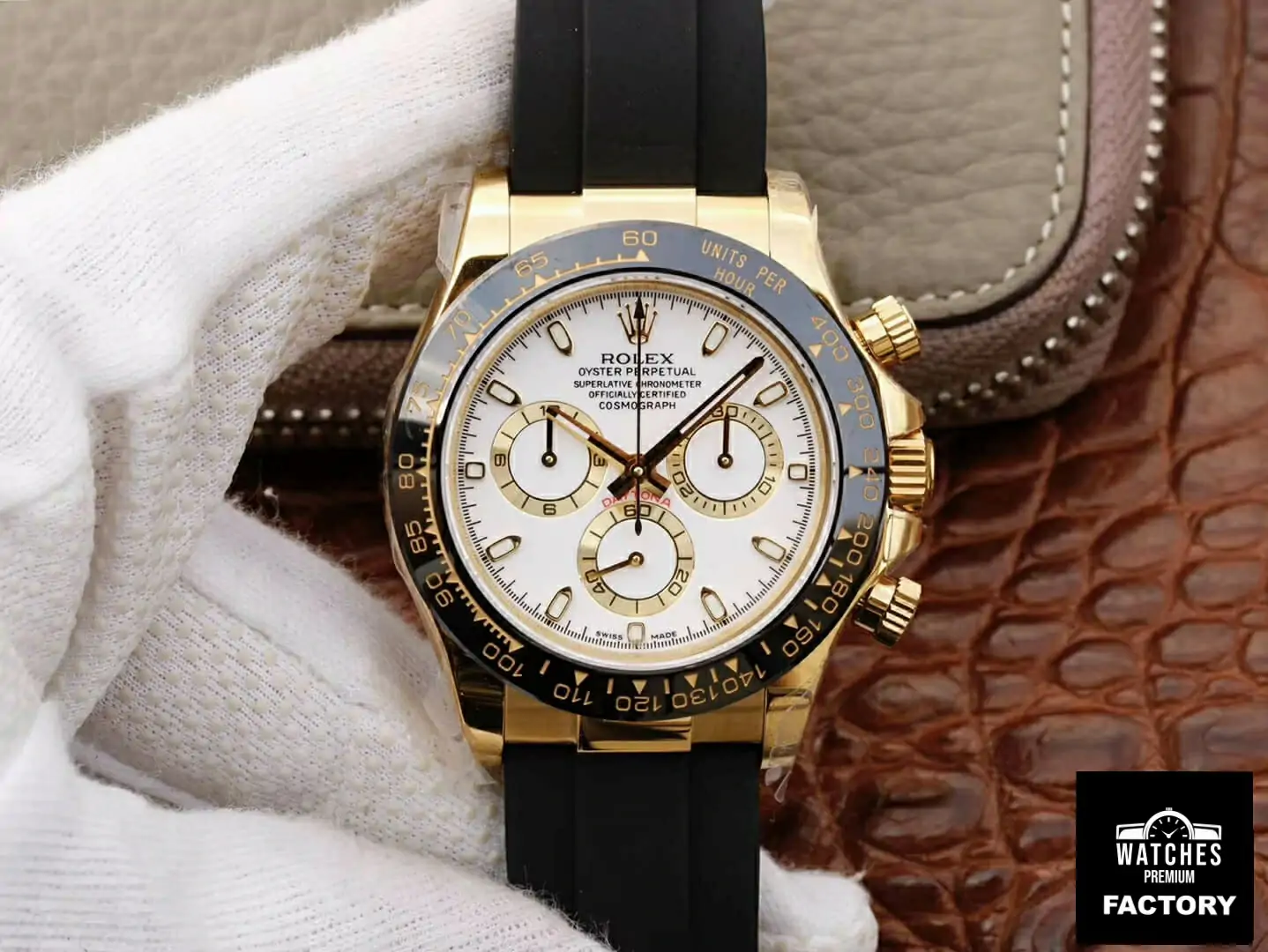 Rolex Daytona Cosmograph M116518ln-0041 JH Factory Rubber Strap