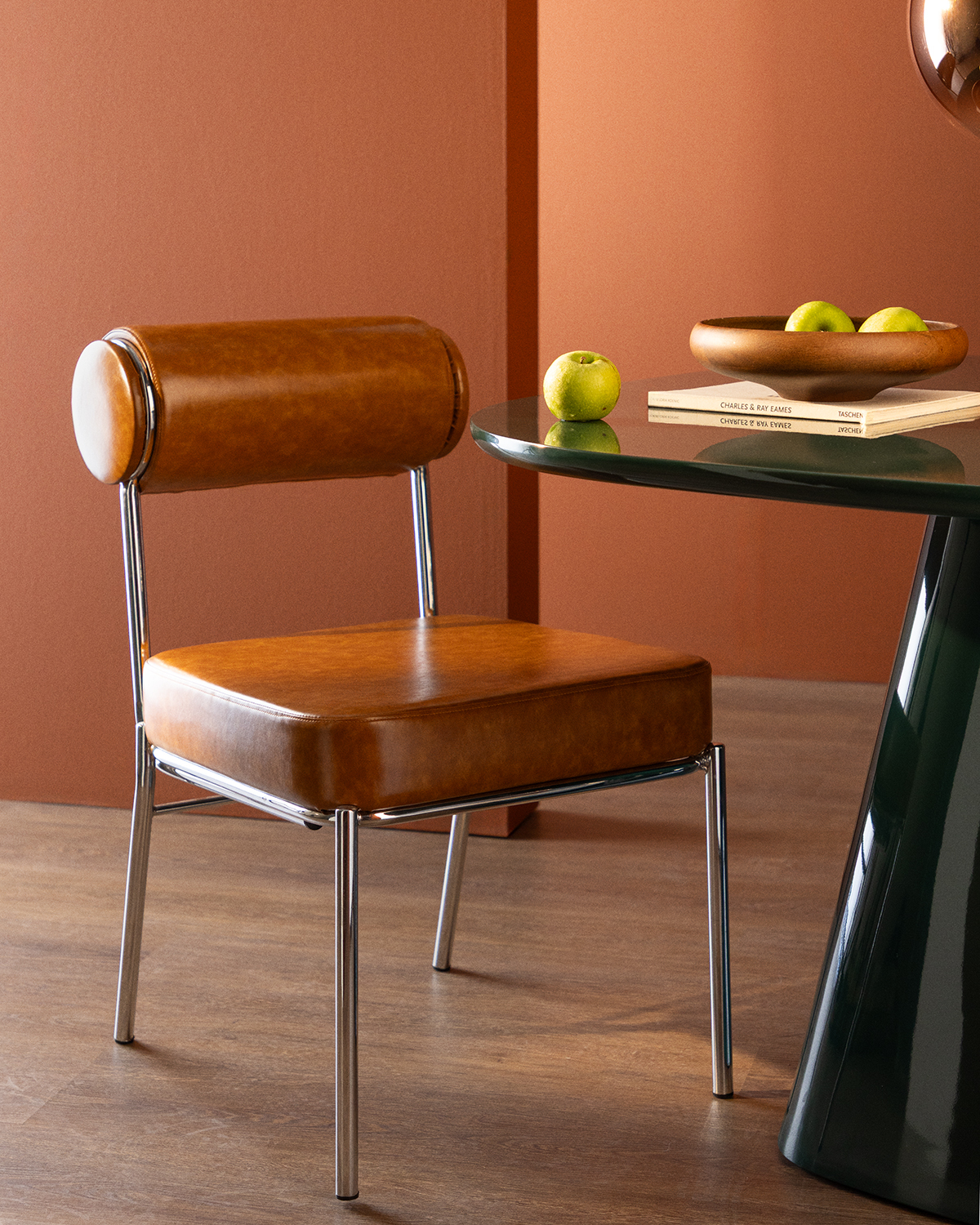 Elin - Pack 2 Sillas de Comedor de Polipiel y Metal Elin
