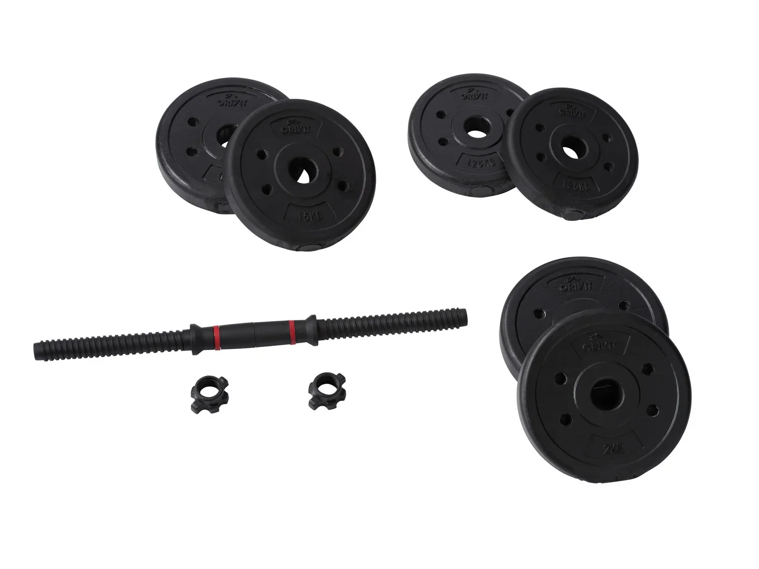 CRIVIT Set dhaltres courts, 9 pices