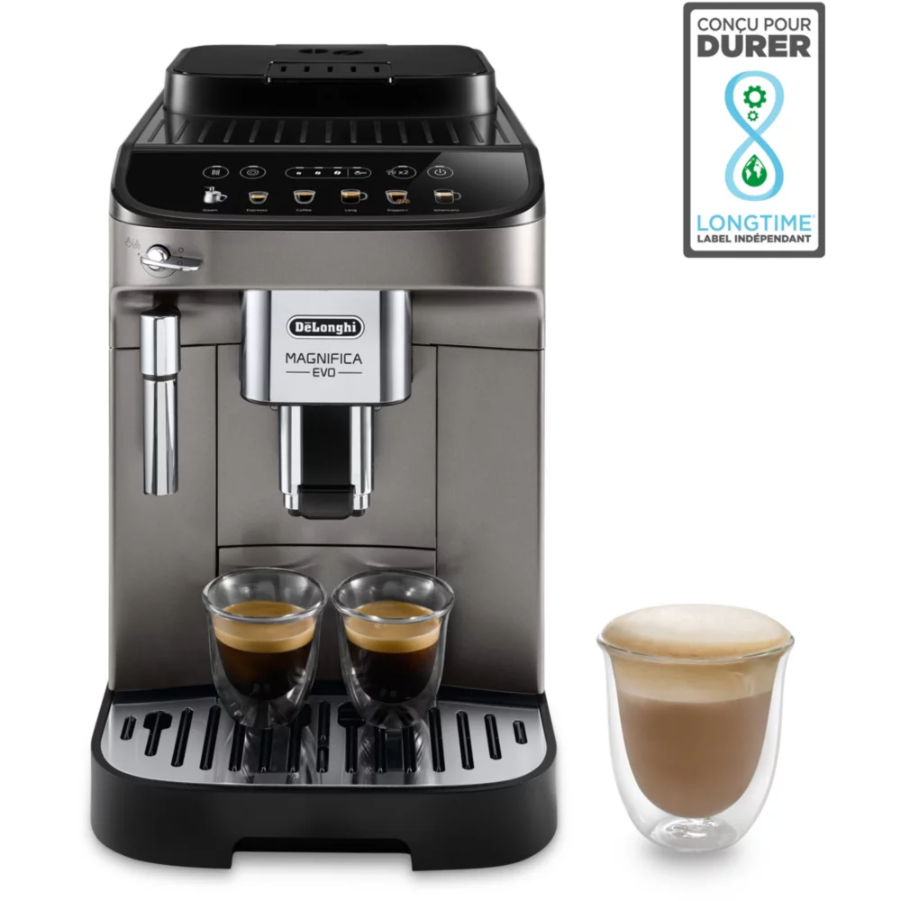 Moulin à expresso Delonghi Magnificent Evo FEB2942.TB en titane