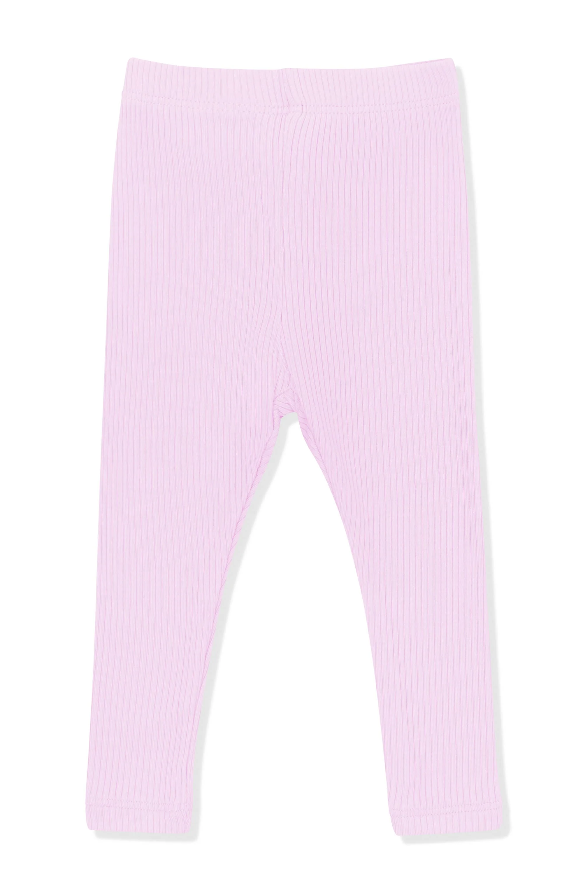 Ribbed Leggings in Thistle