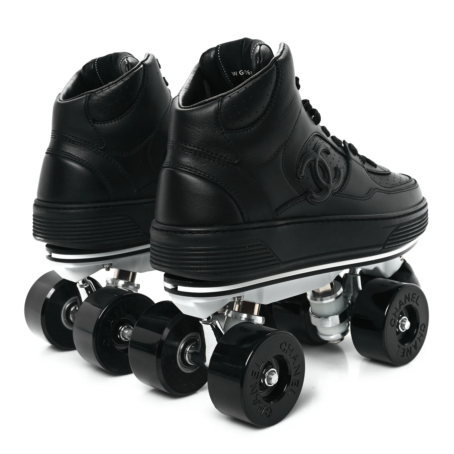 Calfskin Womens Roller Skates 38 Black