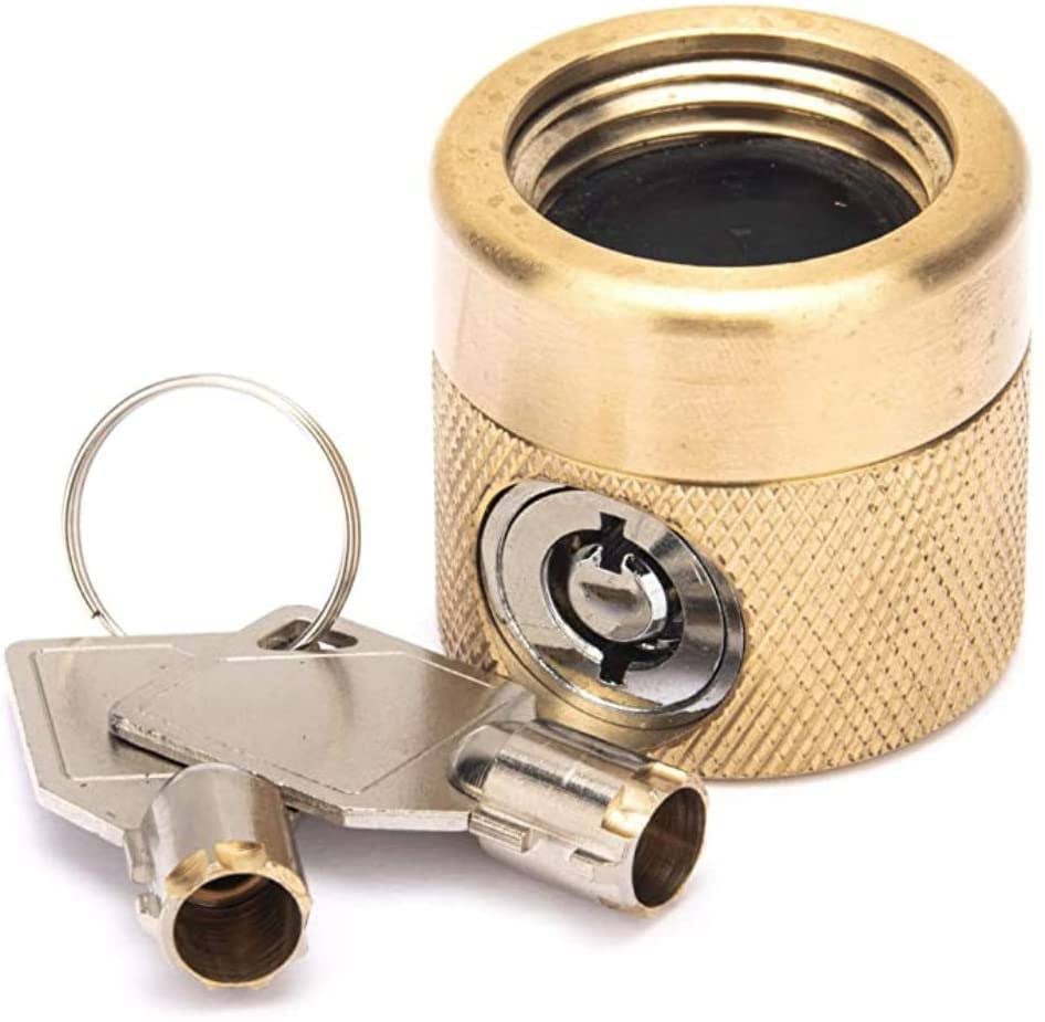 Flow Security Systems | The Faucetlock | Heavy Duty Brass Construction | Prevents Water Theft & secures Outdoor Bibbs | Promotes
