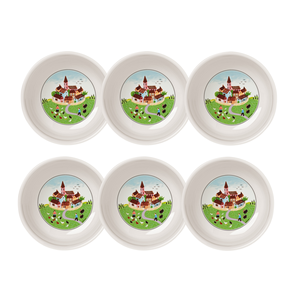 Design Naif Appetizer/ Dessert Bowl - Multi-colored, 11.5 oz, Premium Porcelain