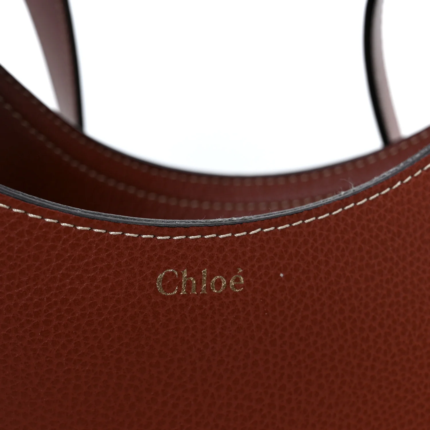 Small Grain Smooth Calfskin Small Darryl Hobo Sepia Brown
