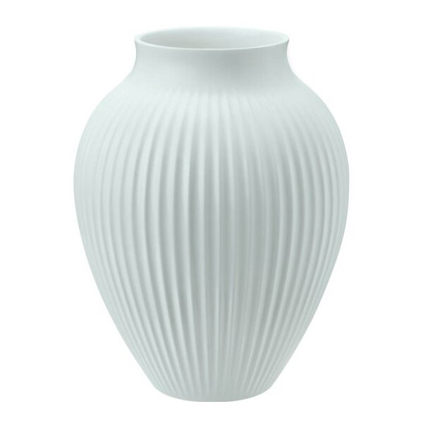 Ripple vase 20 cm matt isblå