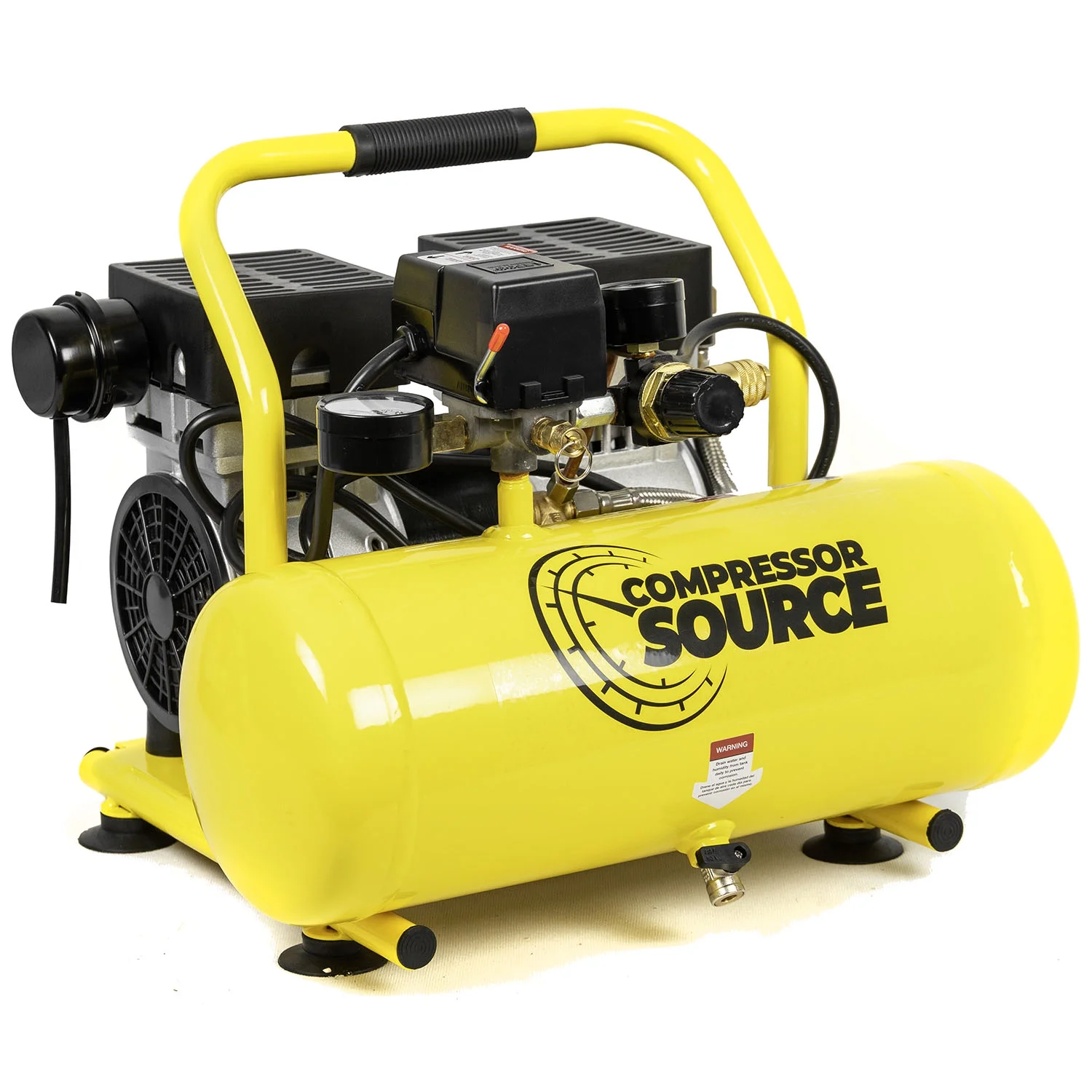 2 Gallon 1 HP Oil Free Air Compressors Portable Hand Carry 110V 125 PSI 4.9 CFM - Image 2