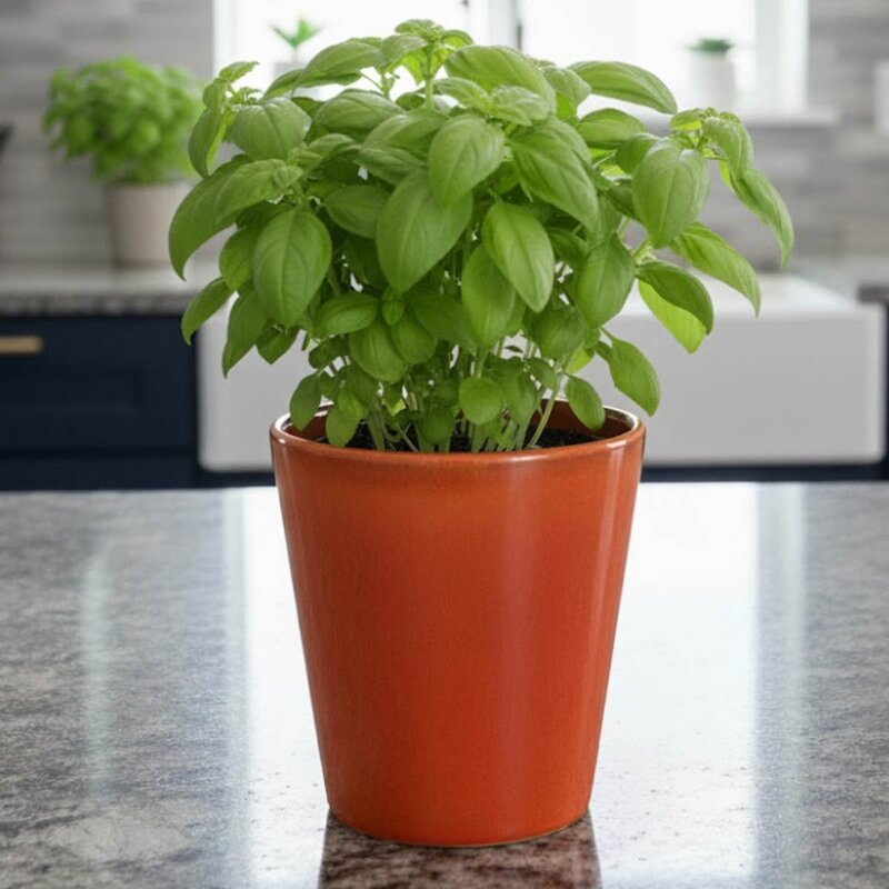 Plant blomsterpotte stor 16x17 cm oransje
