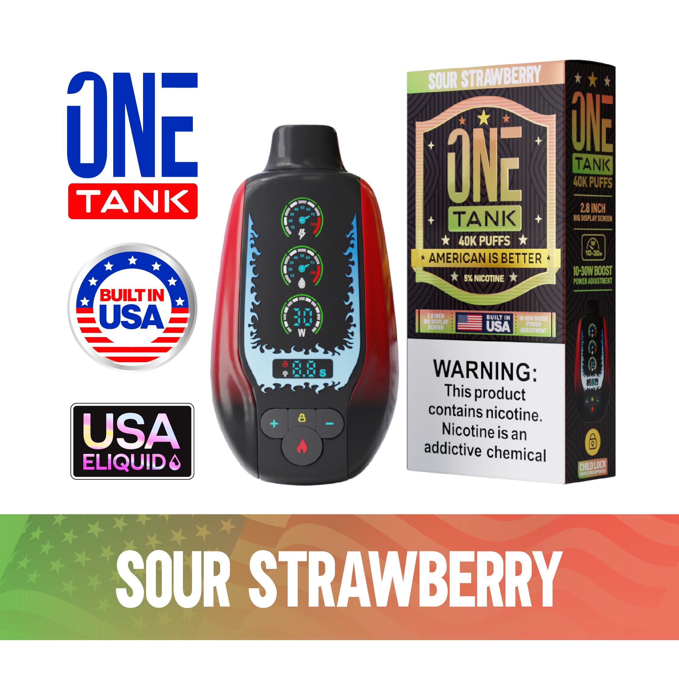 ONE TANK 40K Rechargeable Disposable Vape