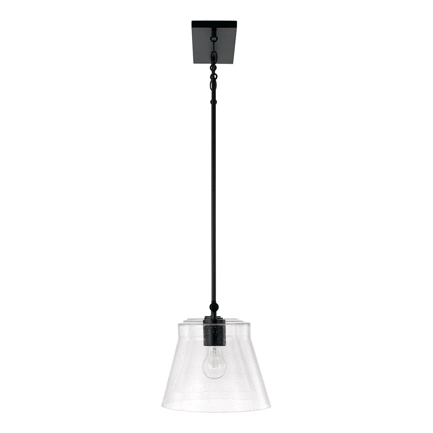 Capital Lighting 846931 Baker 3 Light 45" Wide Linear Chandelier - Black