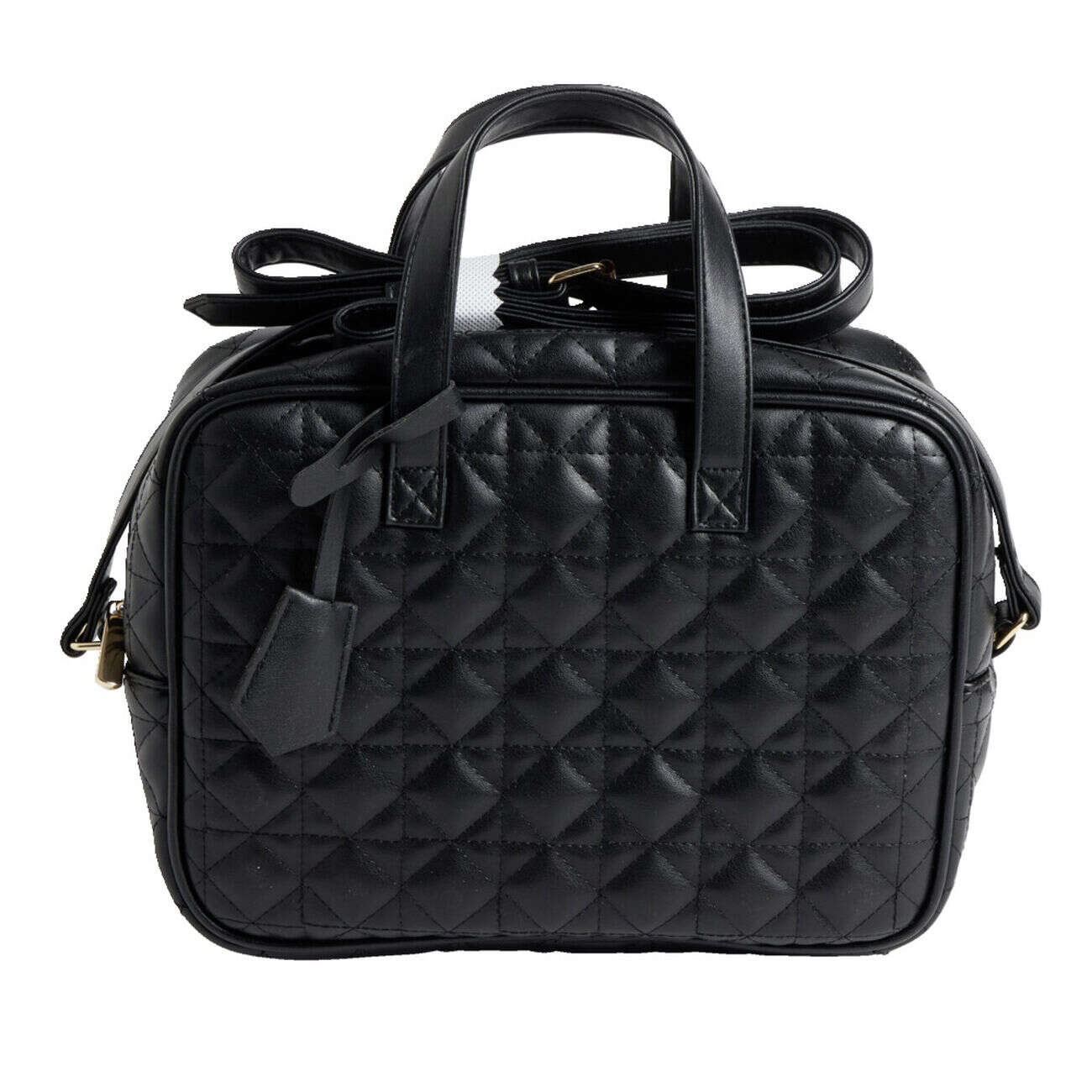 Sac à main bandoulière noir grand format 25,5x8,5xH19cm