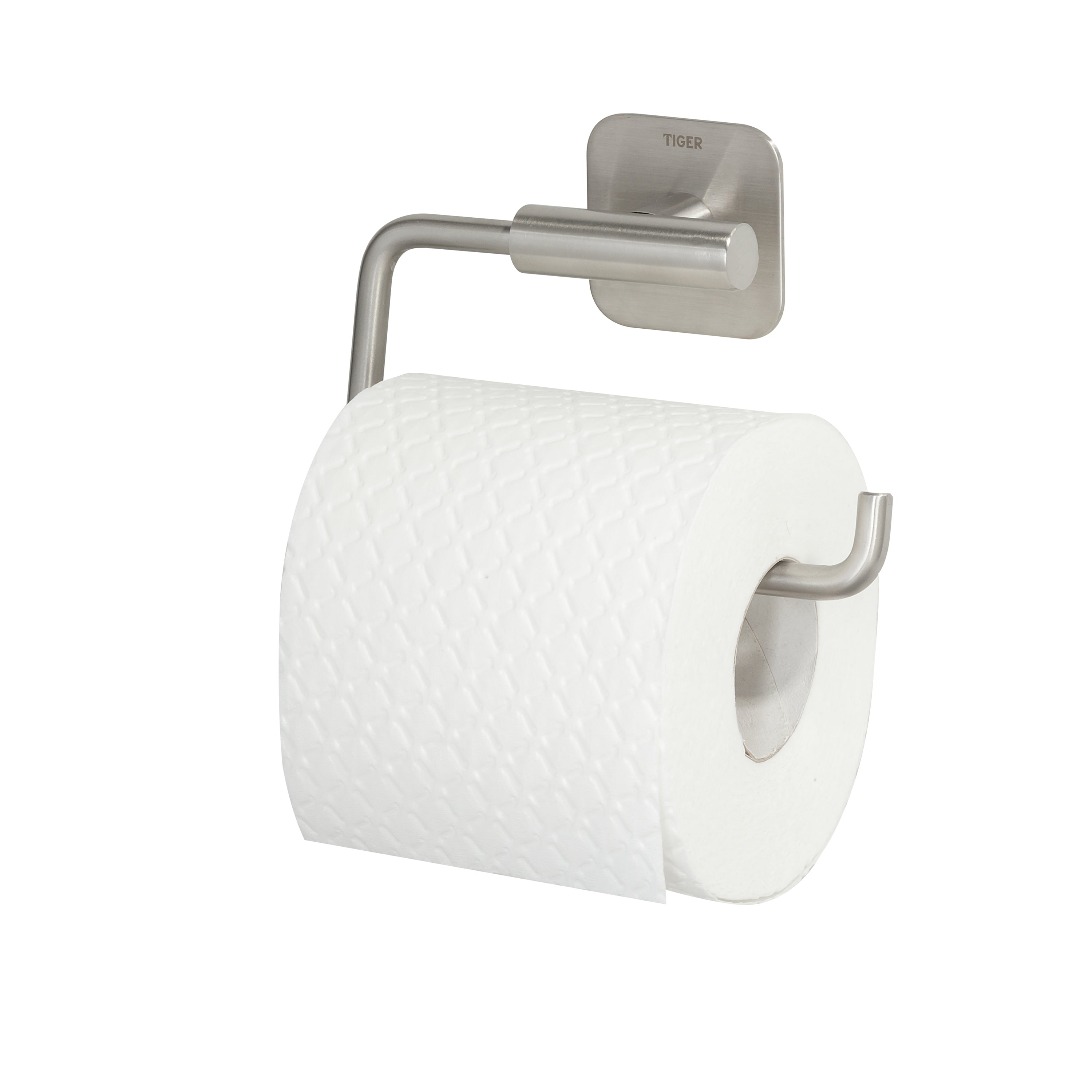 Tiger Colar Toiletrolhouder zonder Klep - RVS Geborsteld