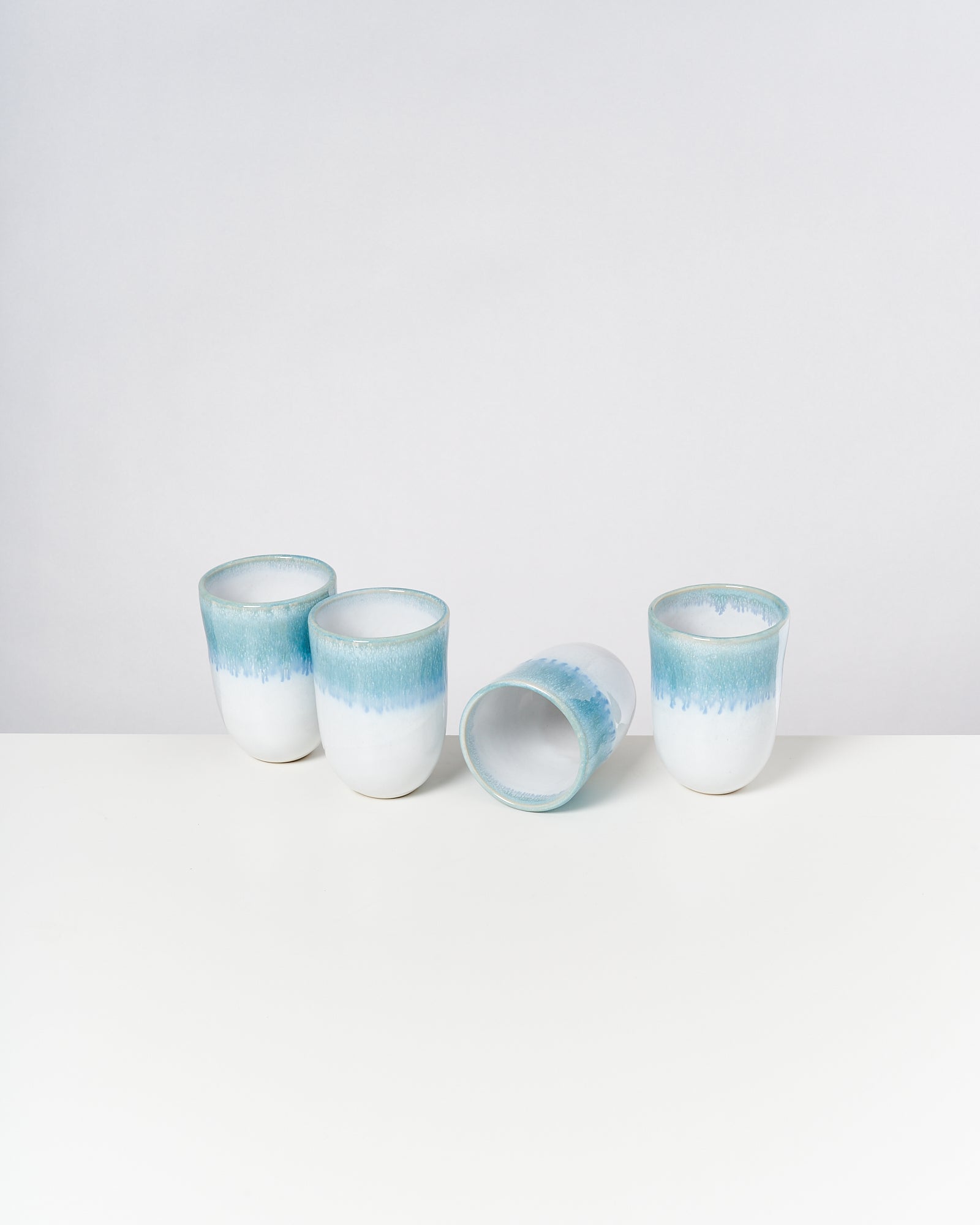 ALCACHOFRA - LARGE CUP GREEN-BLUE SET OF 4