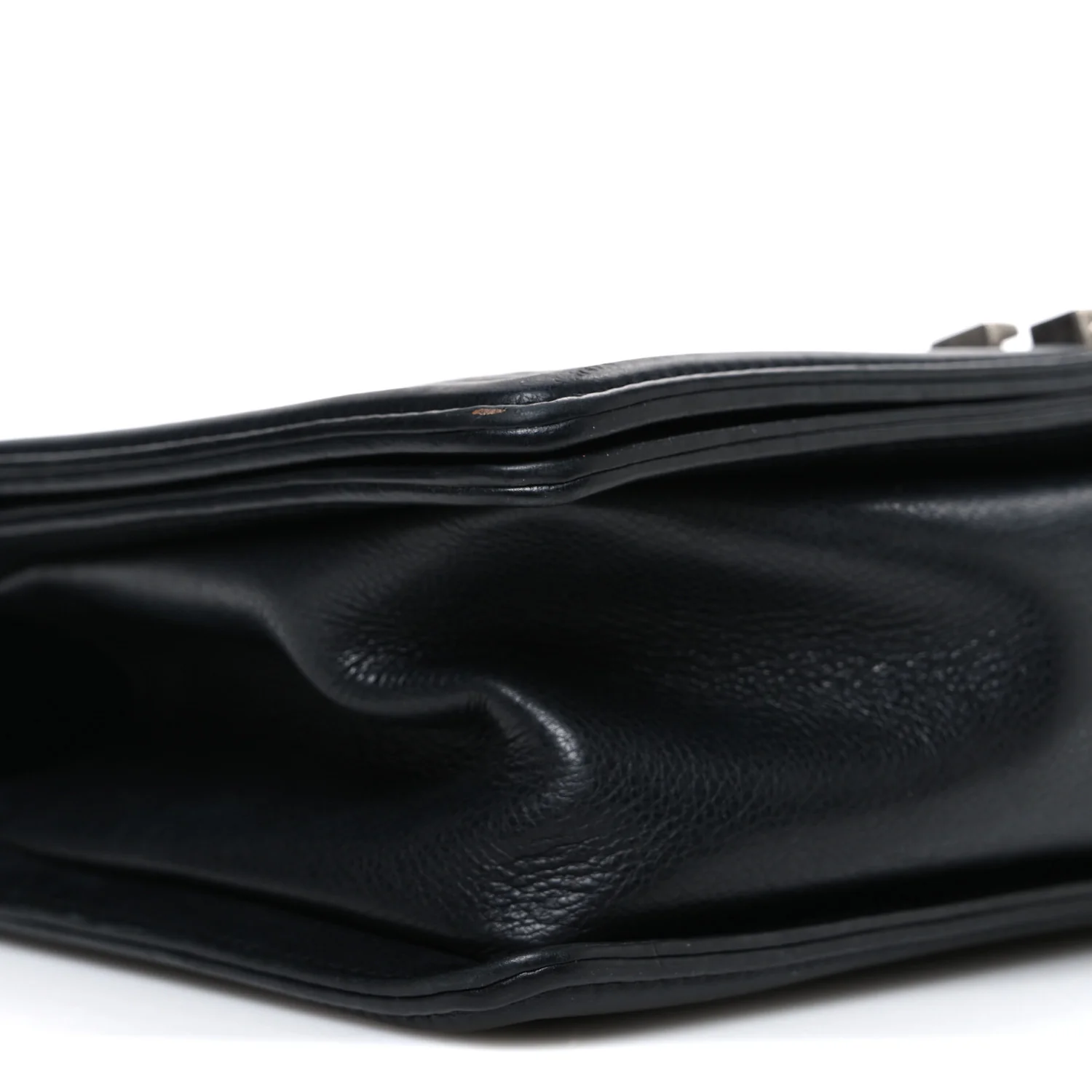 Lambskin Quilted Medium Boy Flap Black