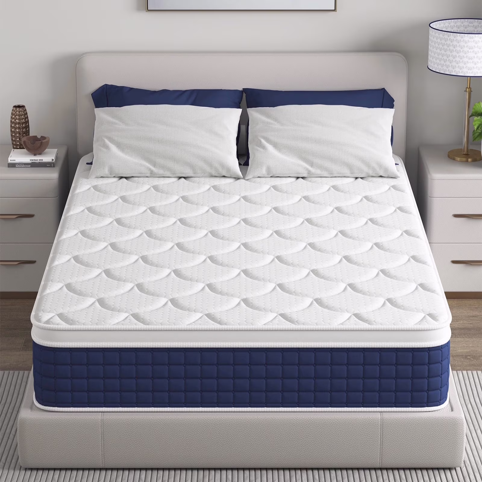 Full Size Mattress, 12 inch Memory Foam Mattress in a Box, Medium Firm Mattress Full Size with Upgrade 7-Zone Support, Motion Isolation CertiPUR-US for Pressure Relief, Black(Full/Black) - Image 4