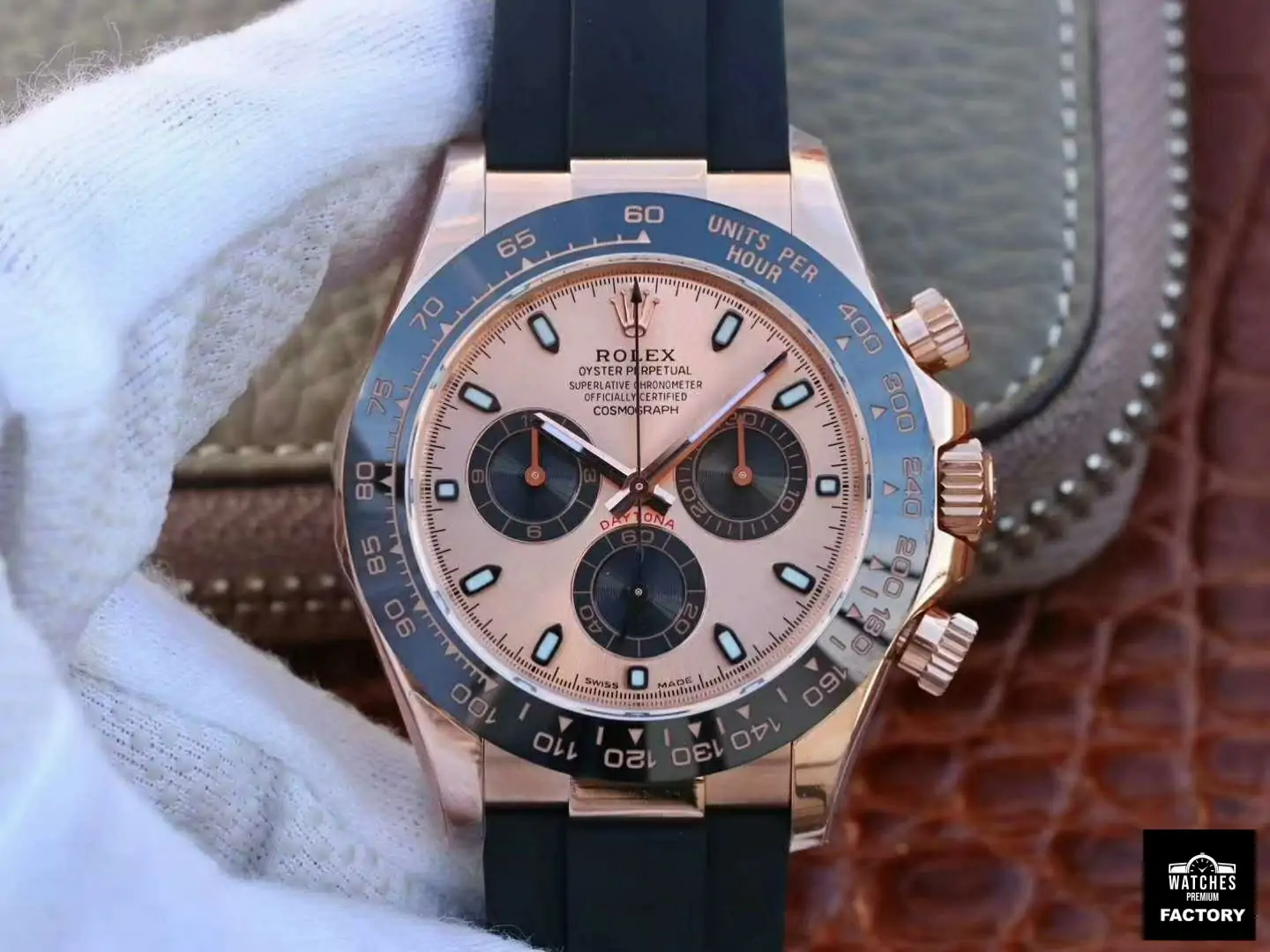 Rolex Daytona Cosmograph 116515LN Noob Factory Rose Gold Dial