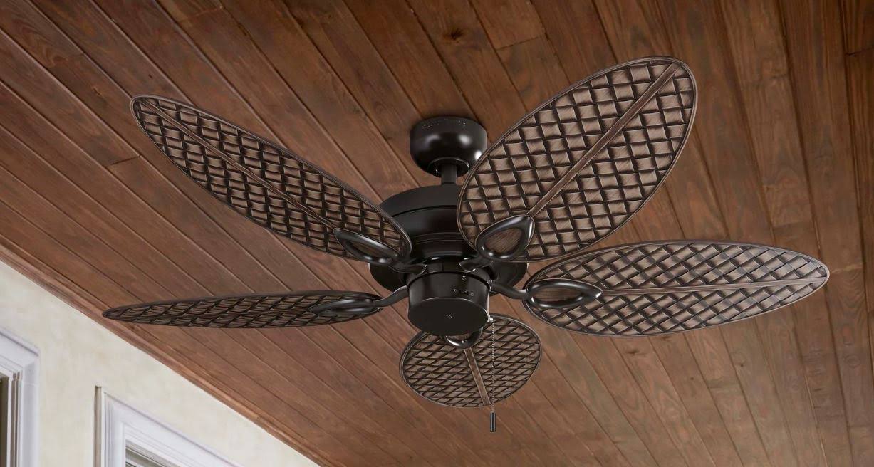Harbor Breeze Tilghman II 52-in Bronze Indoor/Outdoor Ceiling Fan (5-Blade)