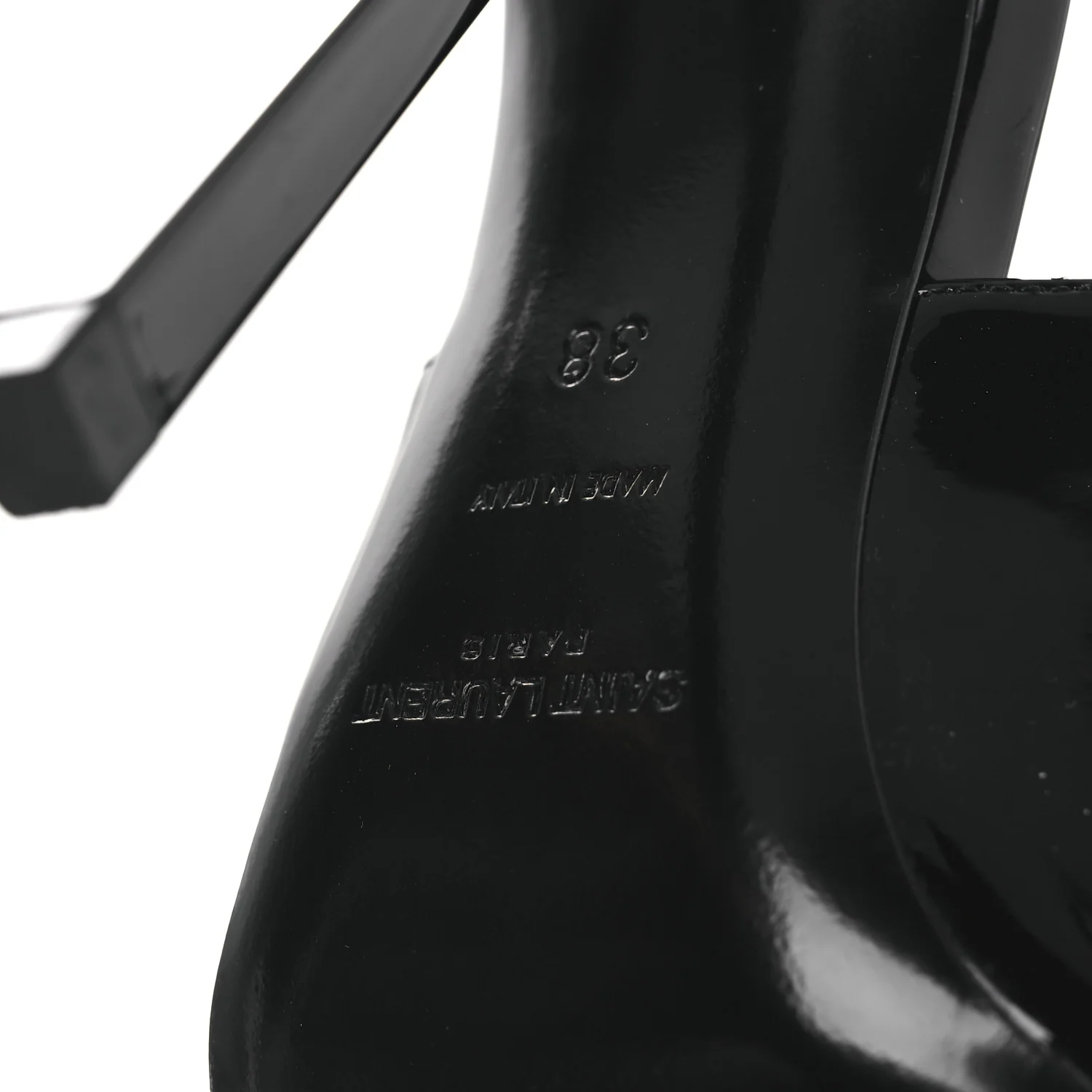 Vernice Grupy Madame 115mm Slingback Pumps 38 Black