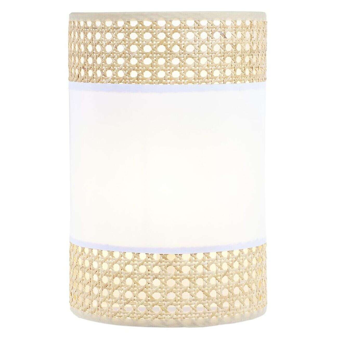 Applique cannage coton beige et blanc