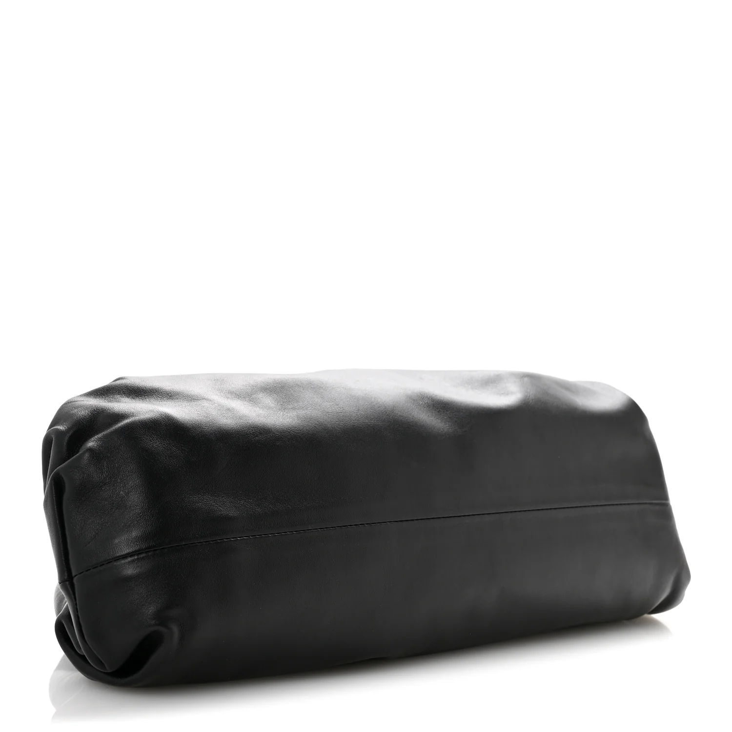 Smooth Butter Calf The Pouch Oversized Clutch Black