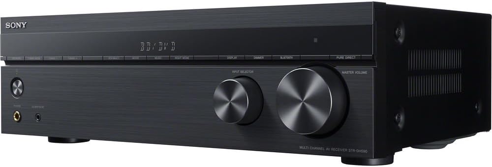 Sony STRDH590 5.2 Multi-Channel 4k HDR AV Receiver with Bluetooth Bundle with 1 YR CPS Enhanced Protection Pack