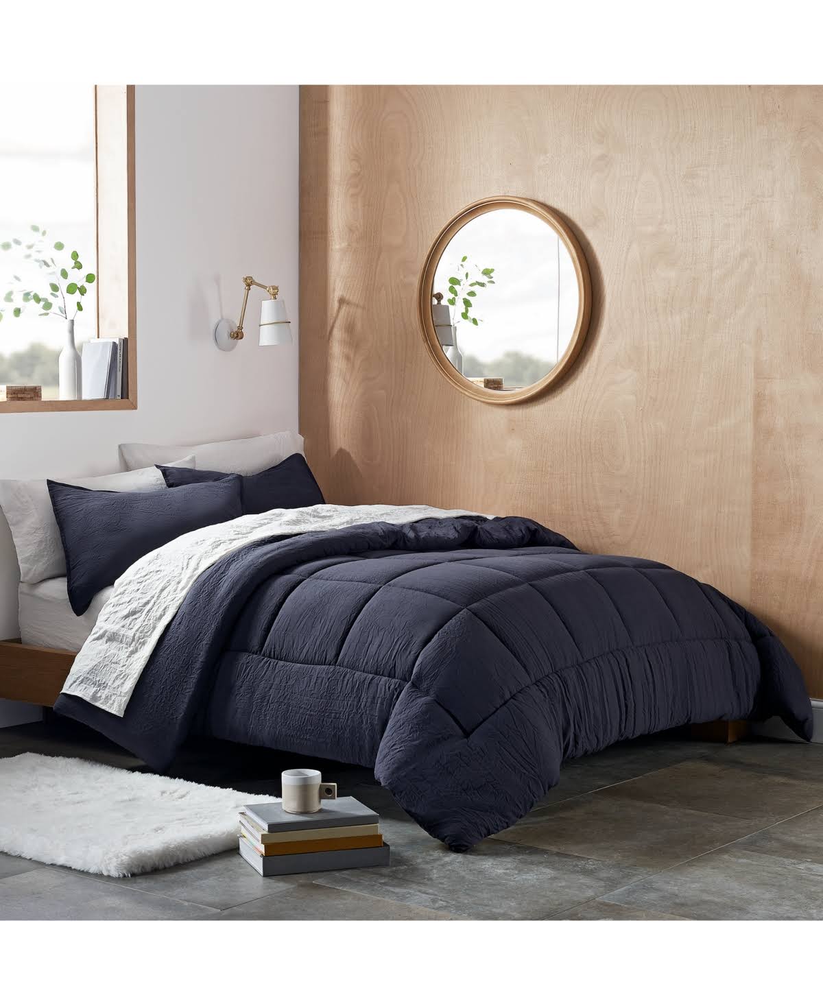 Ugg Devon 3-Piece Reversible Full/Queen Comforter Set in Navy