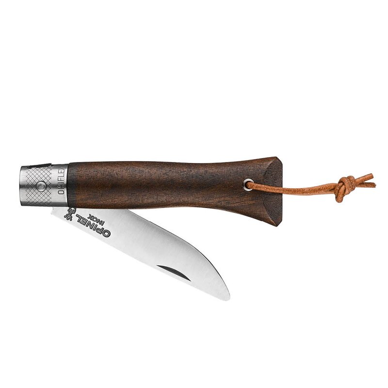 néo6 Opiflex lommekniv 7 cm svart valnøtt