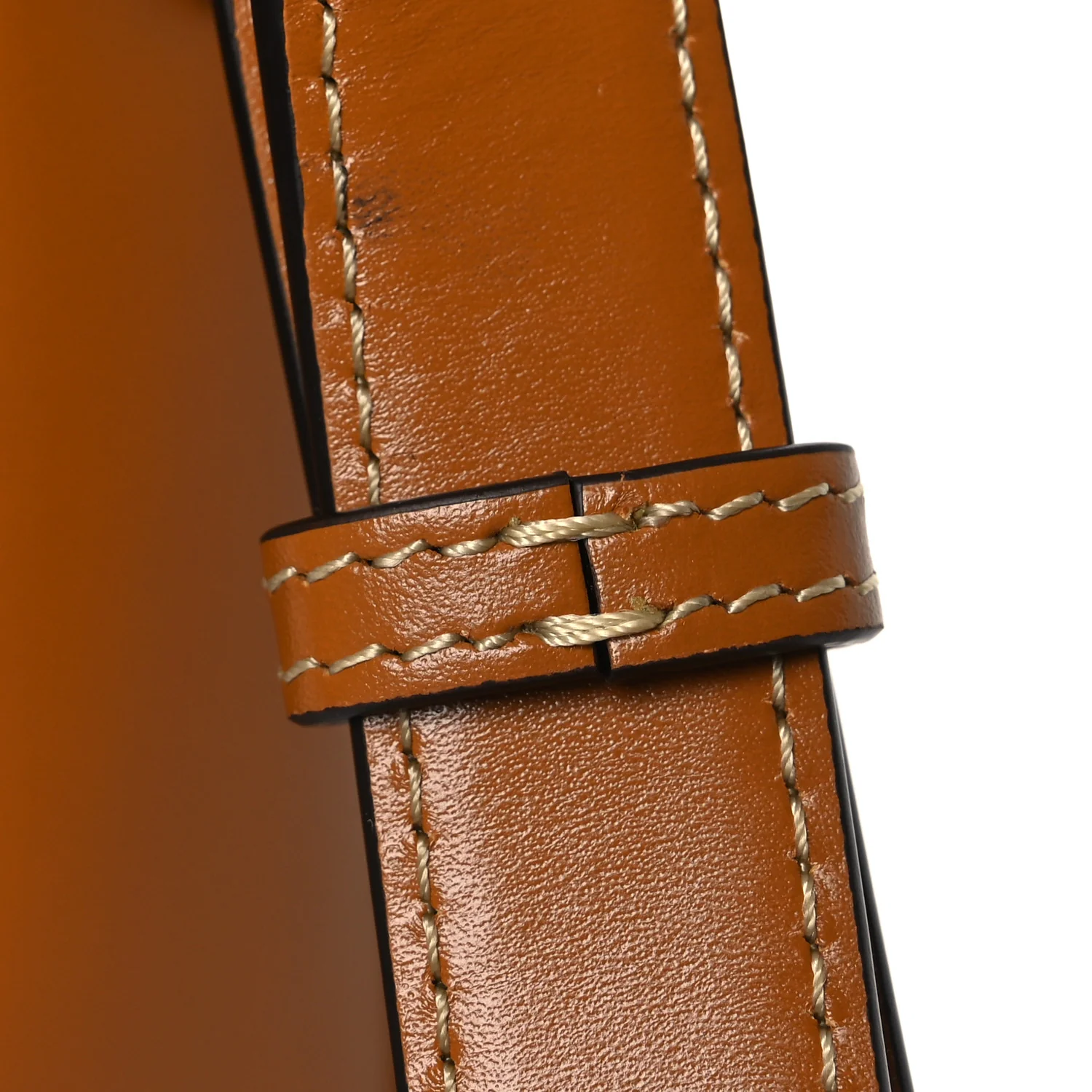 Smooth Calfskin Canvas 9to5 Shoulder Bag Natural Golden