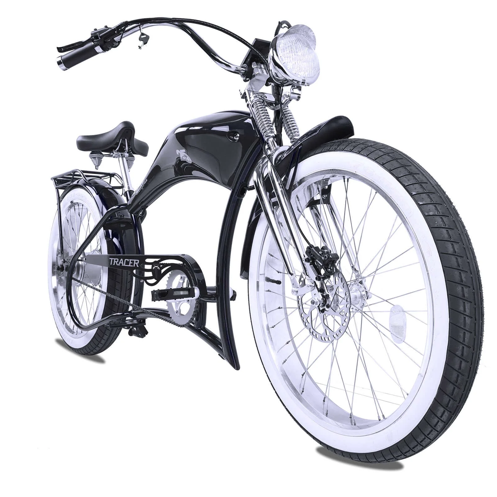 Twenty5 DS Chopper Stretch Cruiser E - Bike, 26