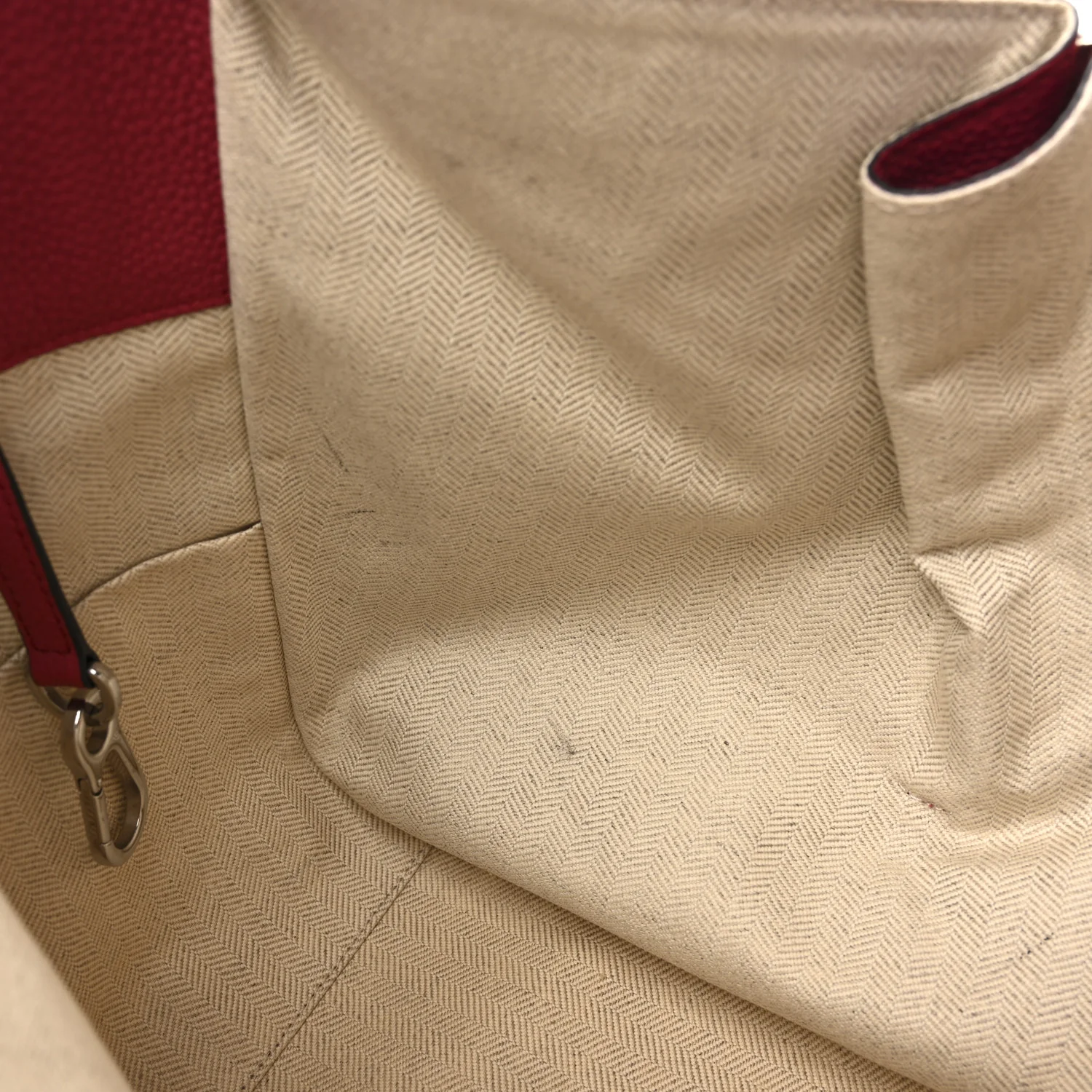 Grained Calfskin Small Hammock Shoulder Bag Raspberry