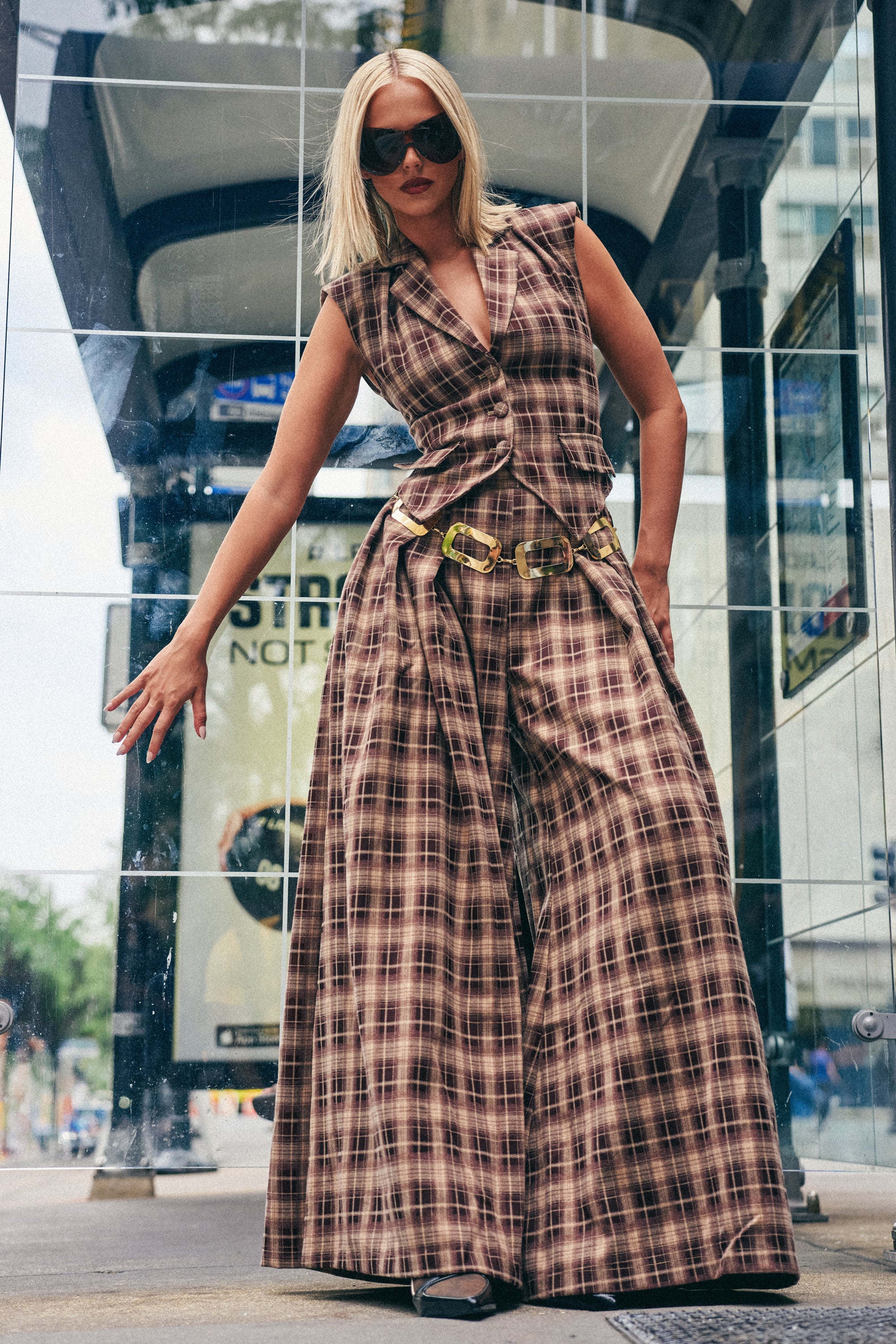 PLAID PRINCESS TROUSER - Akira Store