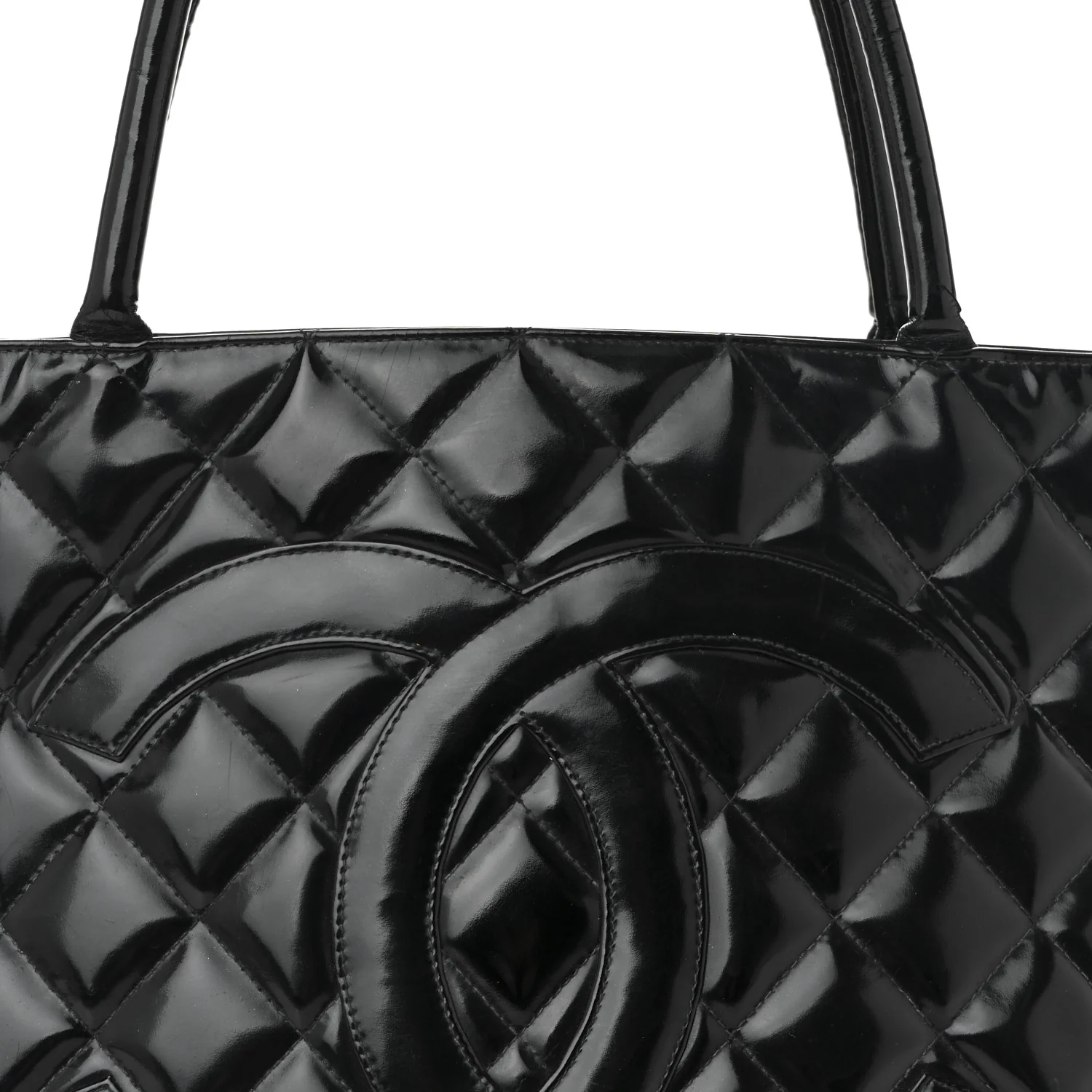 Patent Medallion Tote Black