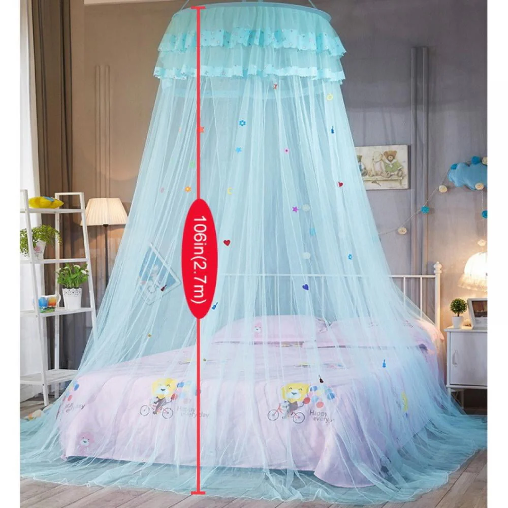 Mosquito NET, Elegant Bed Canopy Set Including Full Hanging Kit, Princess Garden Lace Bed Crown Net Bed Ideal for Indoors or Outdoors, Intended for a for Covering Beds, Cribs, Hammocks Image 6