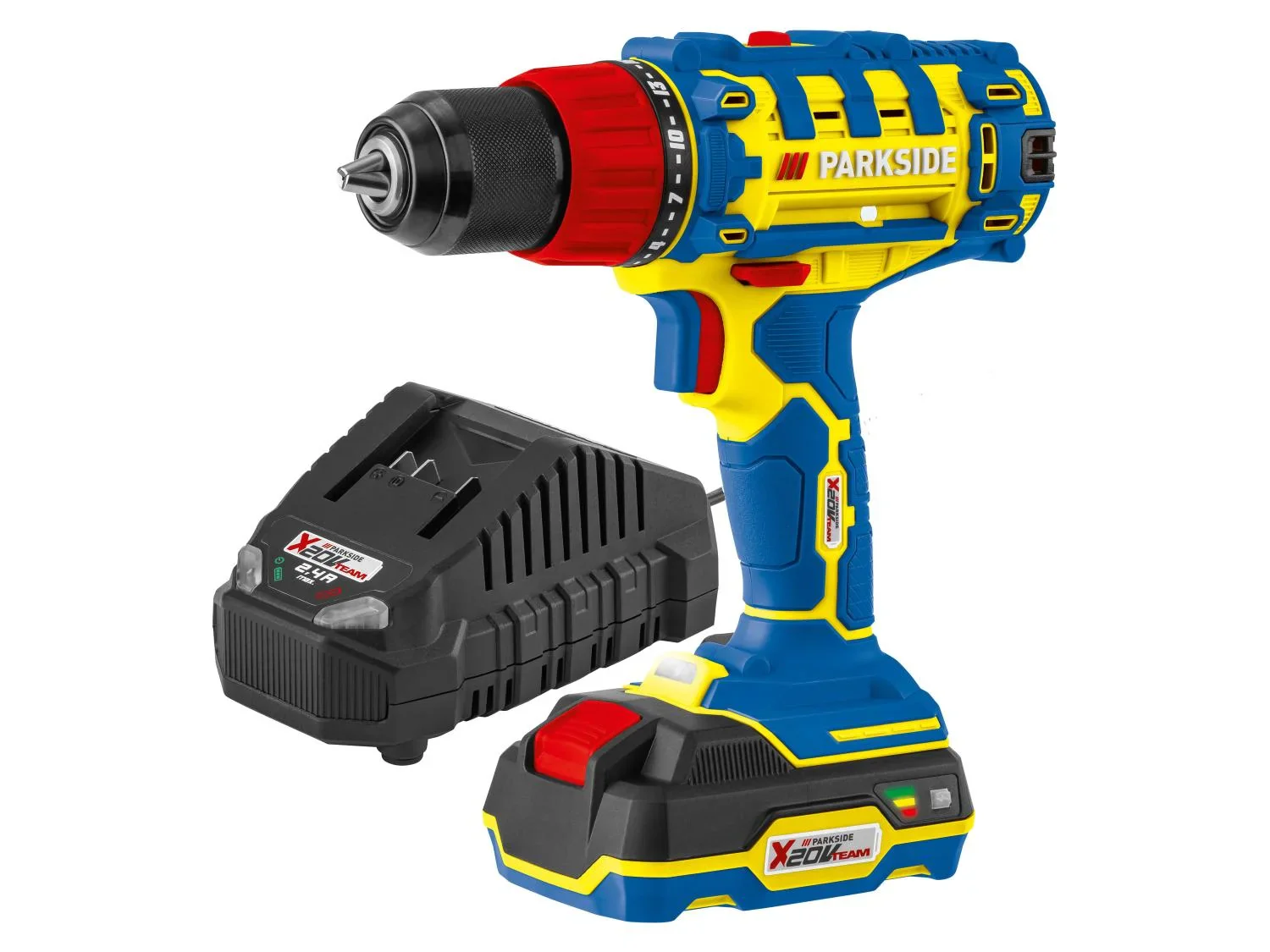 PARKSIDE Set perceuse-visseuse sans fil + batterie + chargeur, 20 V, dition anniversaire LIDL