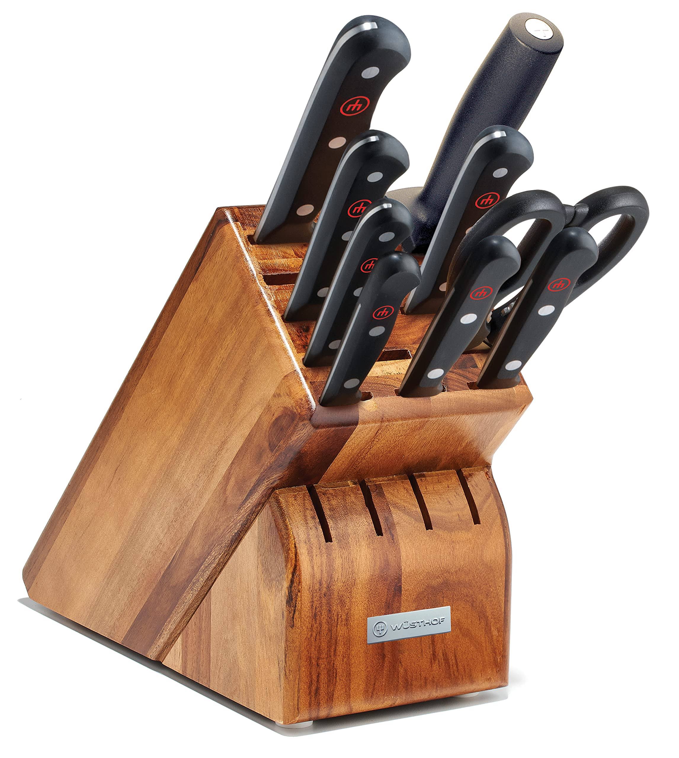 Wusthof Gourmet 10 Piece Acacia Knife Block Set