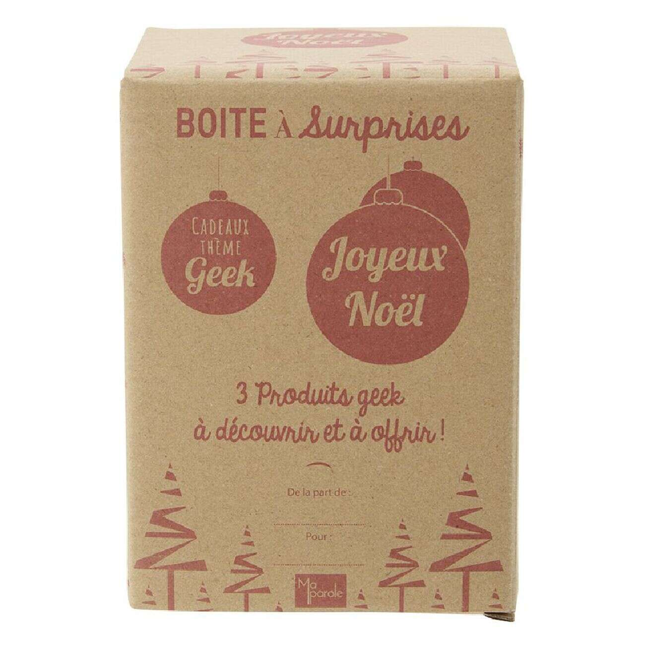 Boîte cadeau surprise Geek