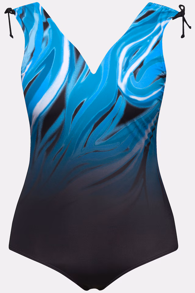 Deep Sea Print V-Neck Swimsuit
