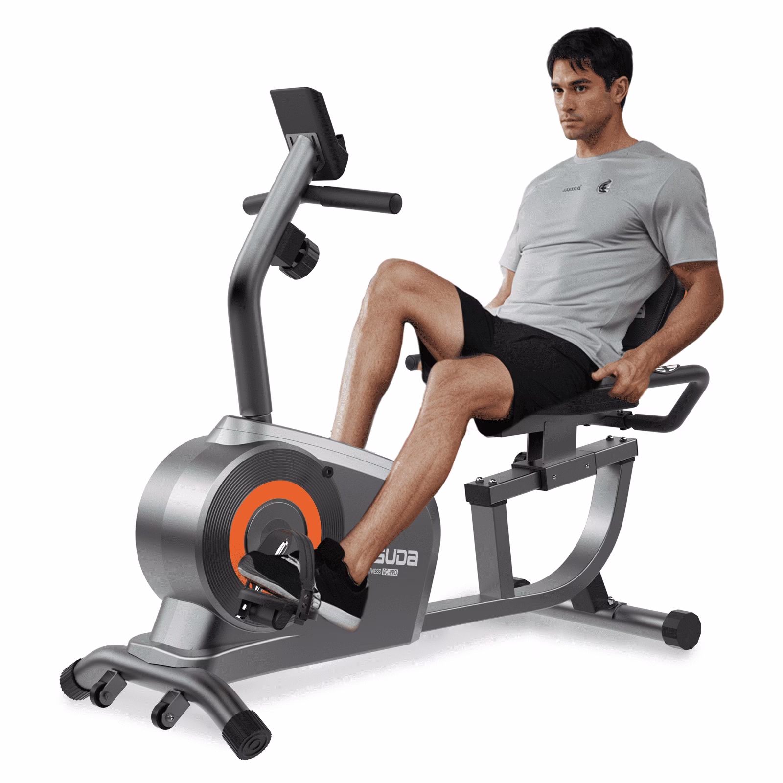 Recumbent Exercise Bike for Senior for Home with 350lbs Capacity(Silver)