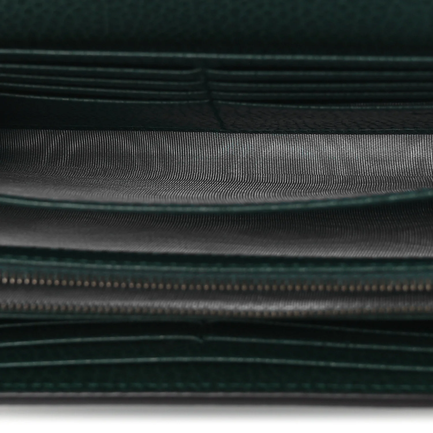 Calfskin Garden Dionysus Chain Wallet Emerald