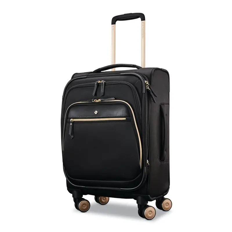 Black Mobile Solution Carry-On Expandable Spinner Carry On Luggage | 8561-HKBYO - SAMSONITE OUTLET