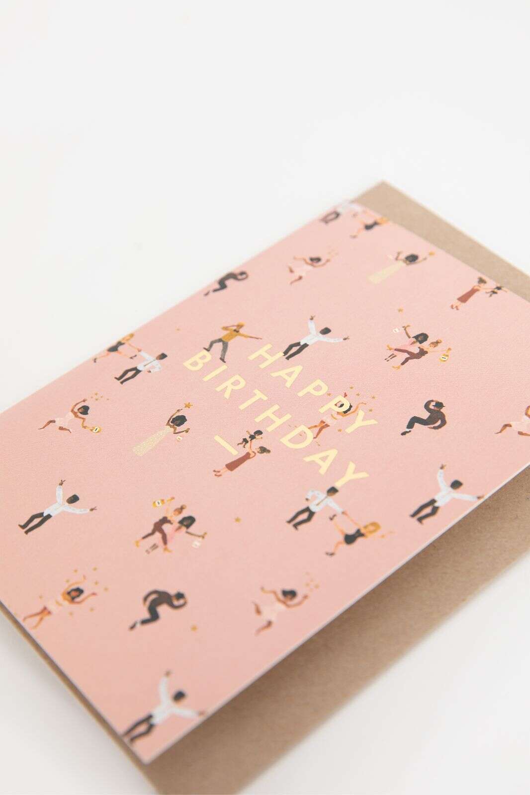 Wenskaart happy birthday dansers