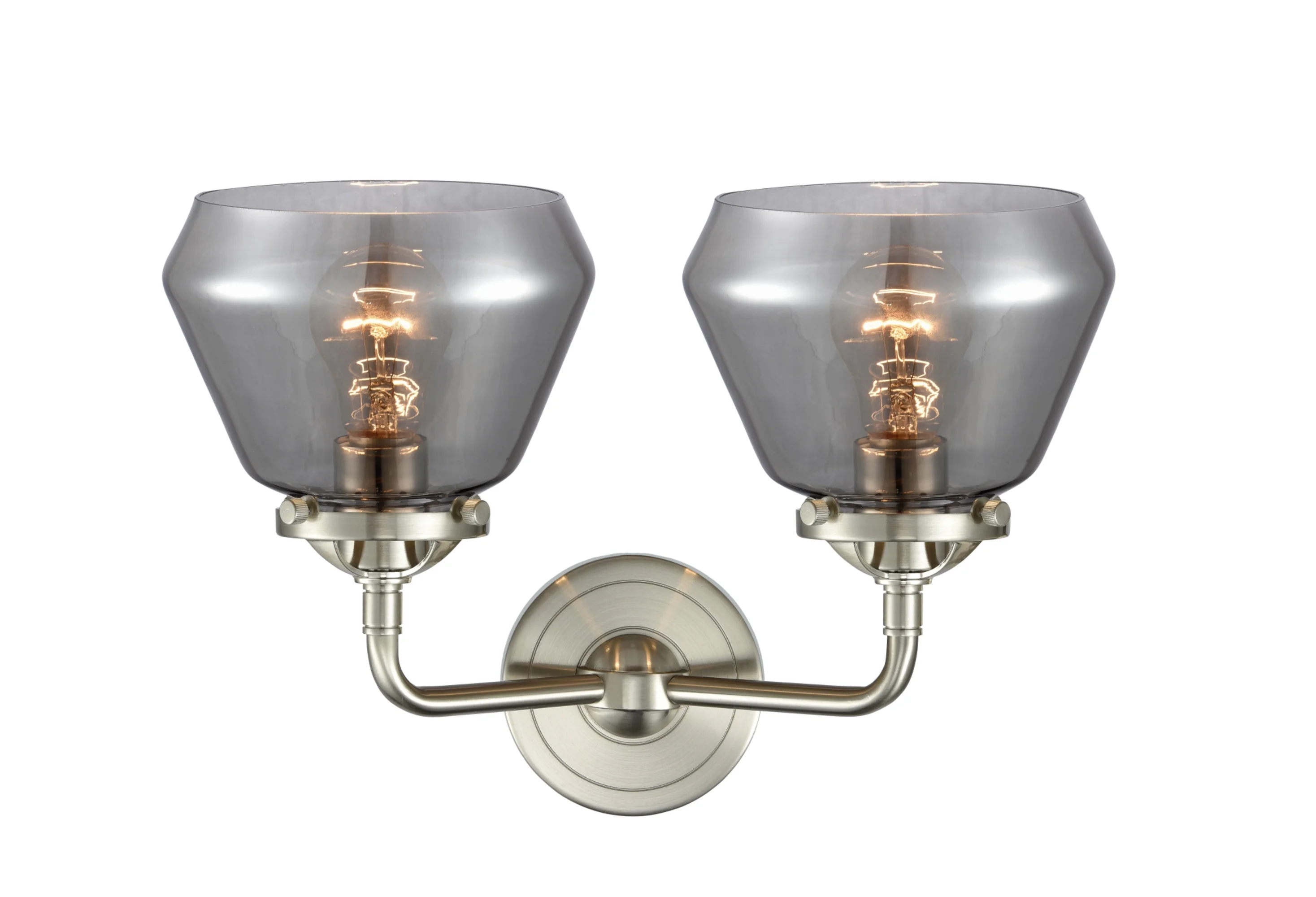 Innovations Lighting 284-2W Fulton Fulton 2 Light 15" Wide Bathroom Vanity Light - Black(Black Antique Brass / Smoked)