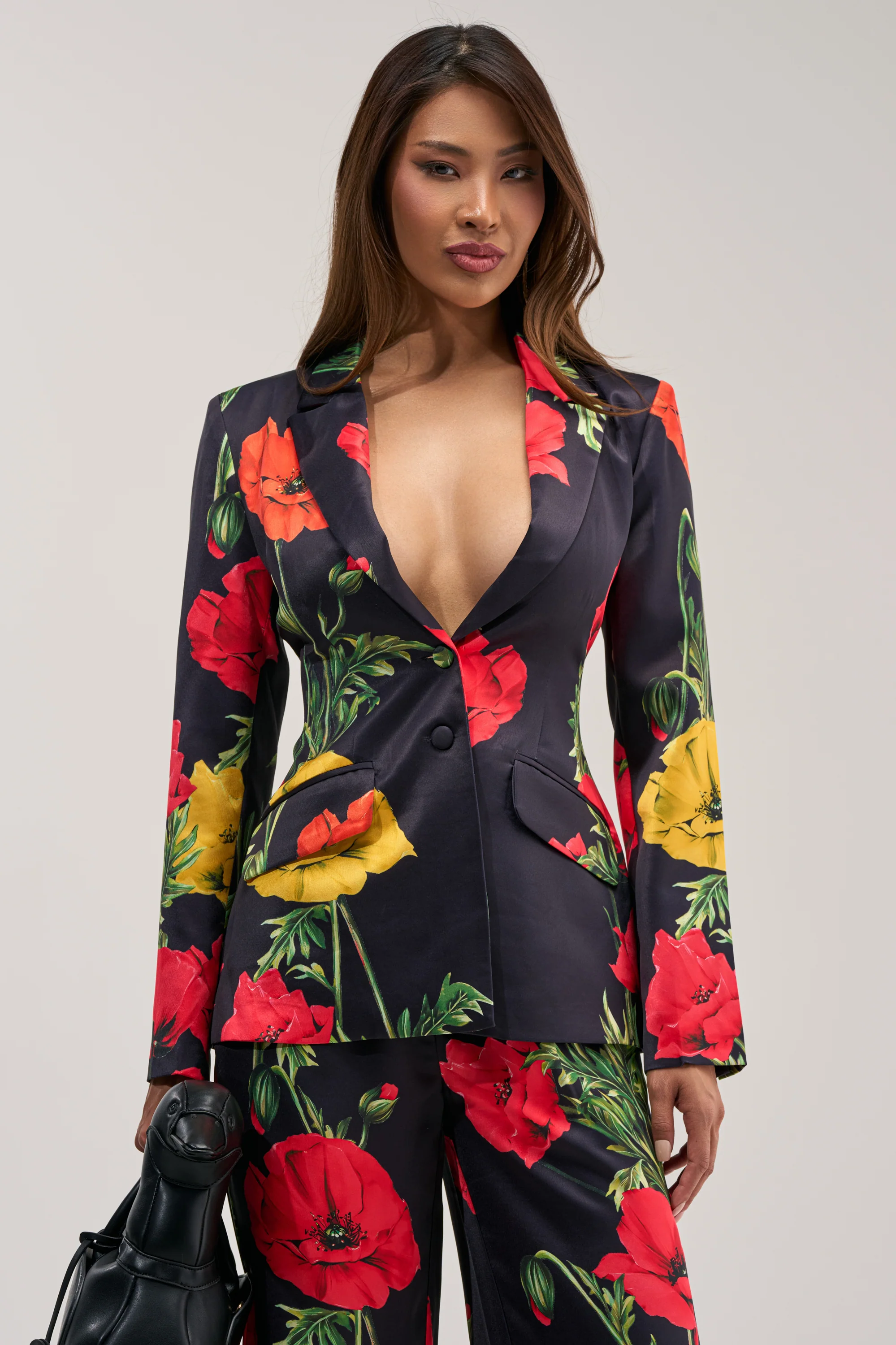 WILDFLOWER SATIN BLAZER - Akira Store